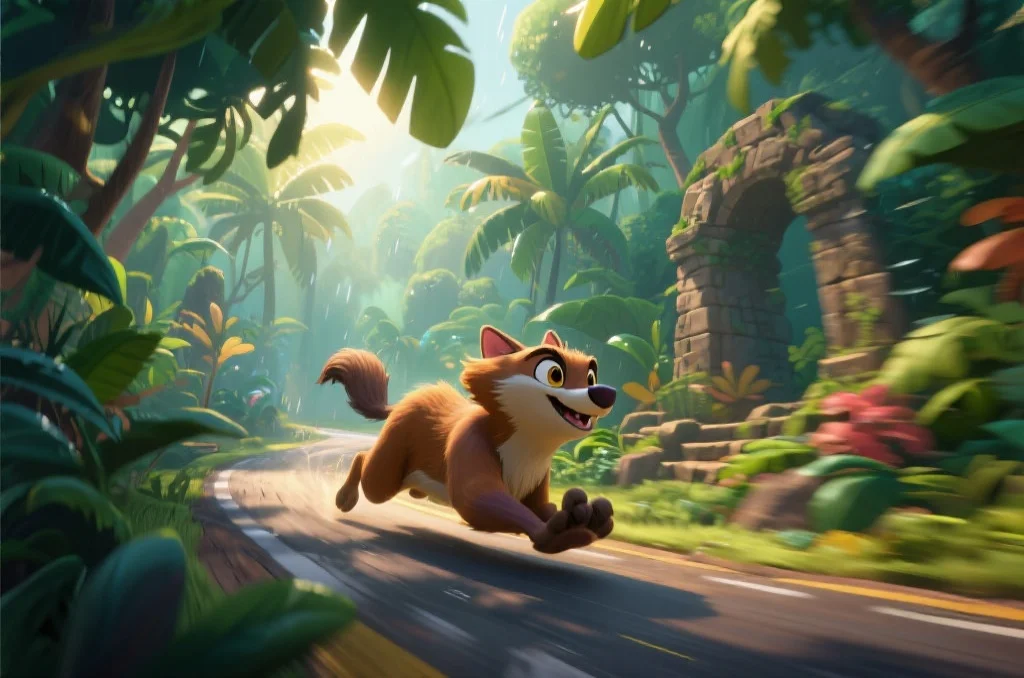 分分动物运动会全新赛道：神秘雨林赛道